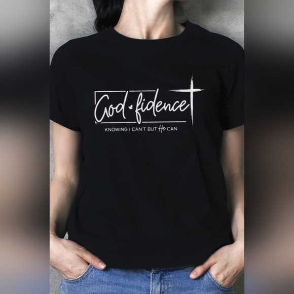 #120 SALE 🛑24 S FINAL PRICE "GOD*FIDENCE" FABULOUS VINTAGE GRAPHIC TEE SHIRT - Picture 2 of 2